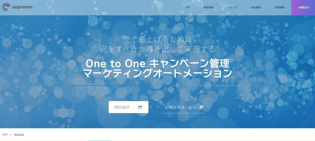 Aimstarは、分析からOne to Oneアプローチまで、すべてのキャンペーン管理を効率的に行えるMAツール