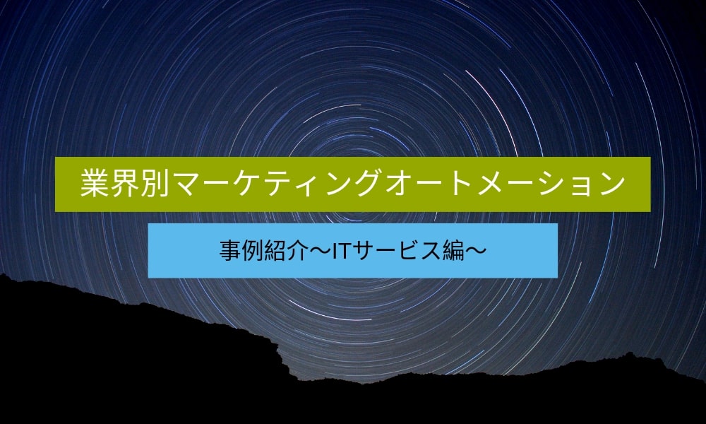 業界別マーケティングオートメーション（MA）事例紹介～ITサービス編～