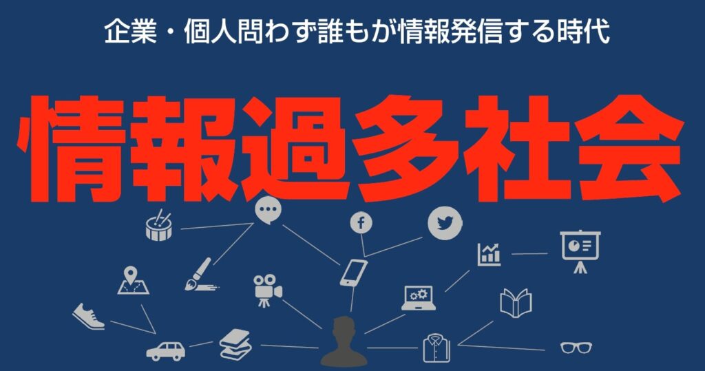 画像：セミナー資料　情報過多社会におけるマーケティングの課題