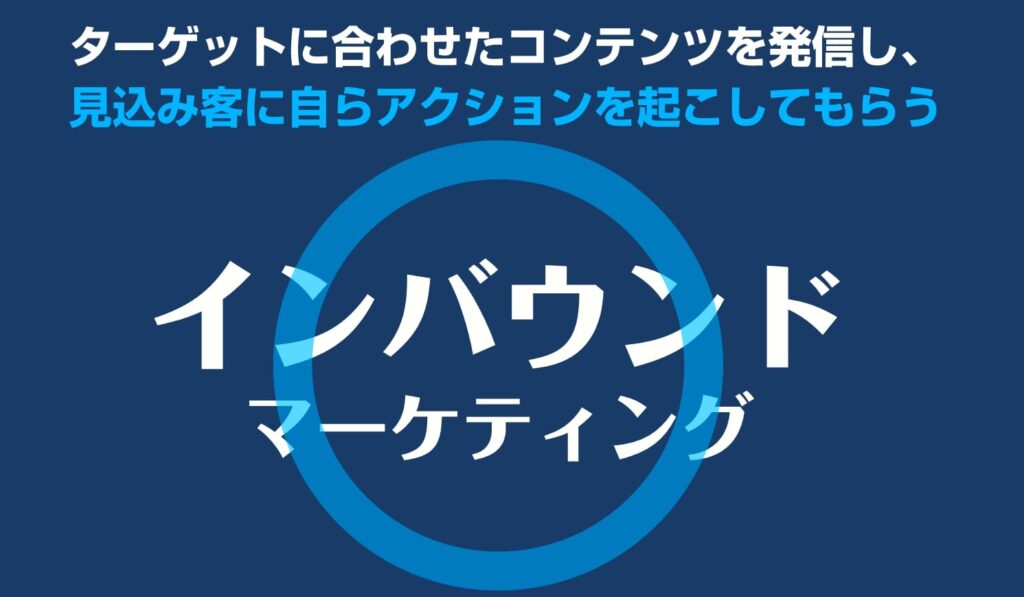 画像：セミナー資料　インバウンドマーケティングとアウトバウンドマーケティングの関係性