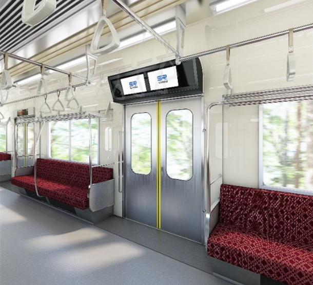 鉄道車両用サイネージとして世界初、 AGCのinfoverre(R)を埼玉高速鉄道に導入