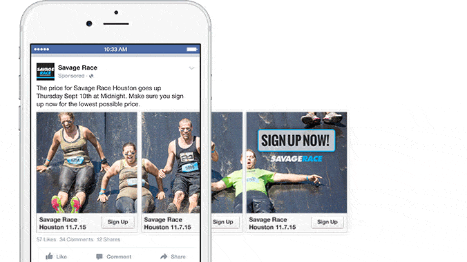 facebook広告のフォーマット：カルーセル広告