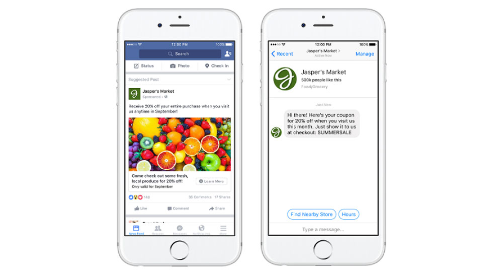 facebook広告のフォーマット：Messenger誘導広告