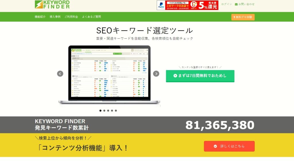 キーワードファインダー