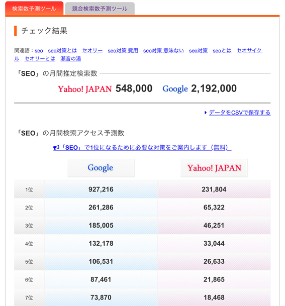 検索結果